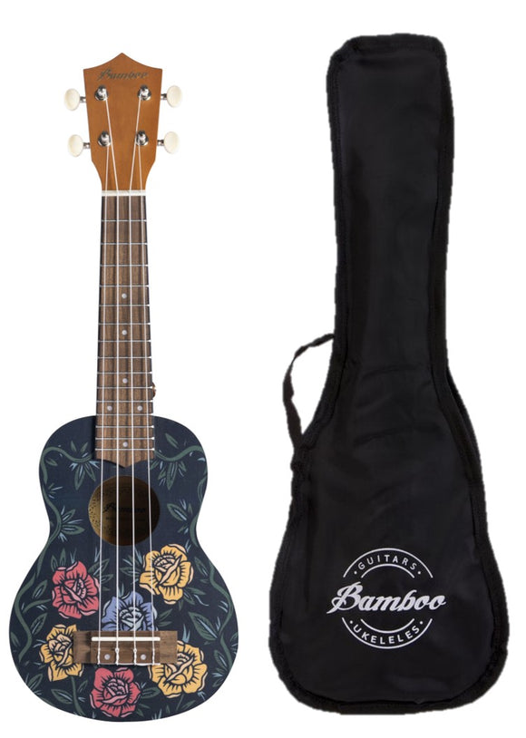 Ukelele Soprano Bamboo Aurora + Funda