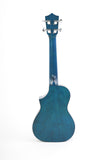 Ukelele Concierto Bamboo Blossom Blue + Funda Acolchada