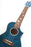 Ukelele Concierto Bamboo Blossom Blue + Funda Acolchada