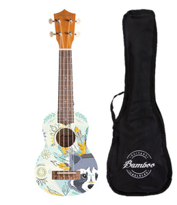 Ukelele Soprano Bamboo Boho + Funda