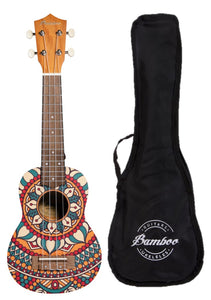 Ukelele Soprano Bamboo Circus + Funda