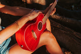 Ukelele Concierto Bamboo Fuego + Funda Acolchada