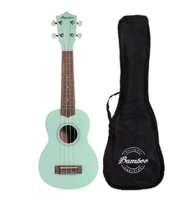 Ukelele Soprano Bamboo Estudio Verde Claro + Funda