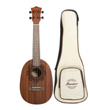 Ukelele Concierto Bamboo Diseño Prana + Funda Acolchada