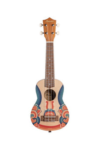 Ukelele Soprano Bamboo Retro + Funda