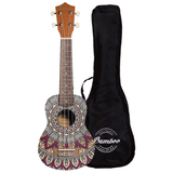 Ukelele Soprano Bamboo Deep Ocean + Funda