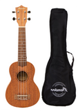 Ukelele Soprano Bamboo Mahogany + Funda